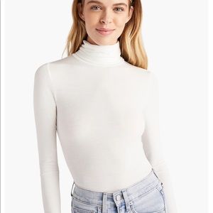 Hill House Luna Bodysuit (white turtleneck)